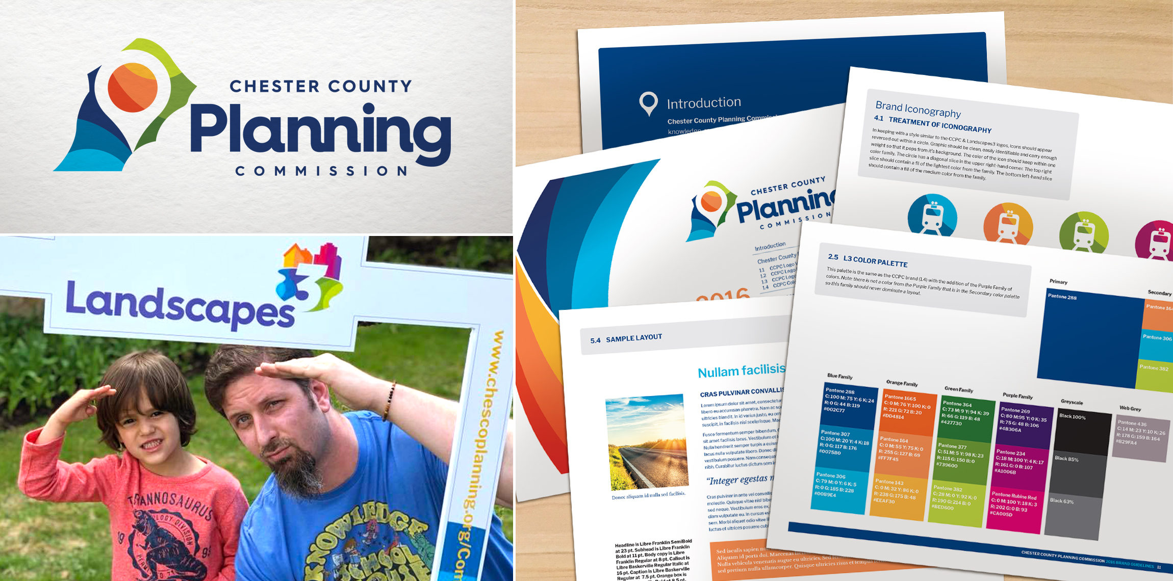 Chester County Planning Commission identity, brand guidelines, and public-sector branding
