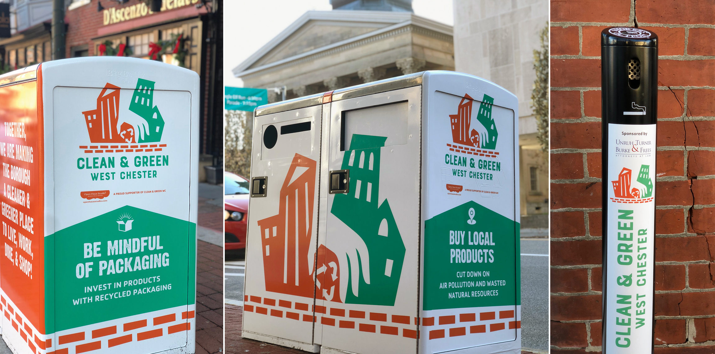 Clean and Green West Chester environmental brand campaign and community marketing