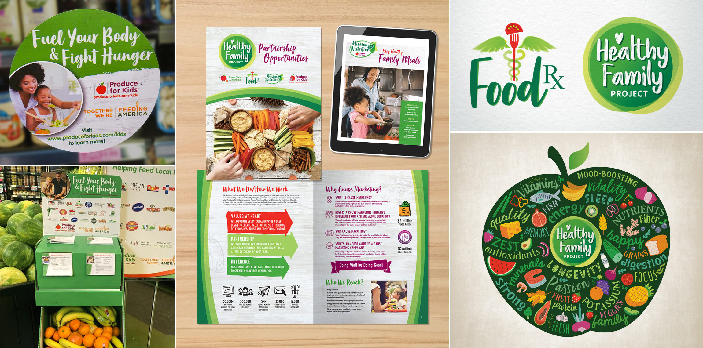 Healthy Family Project and Food RX brand campaign for nutrition education