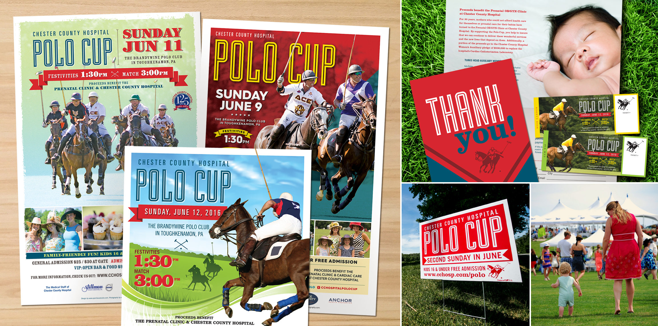 Chester County Hospital Polo Cup fundraising event marketing