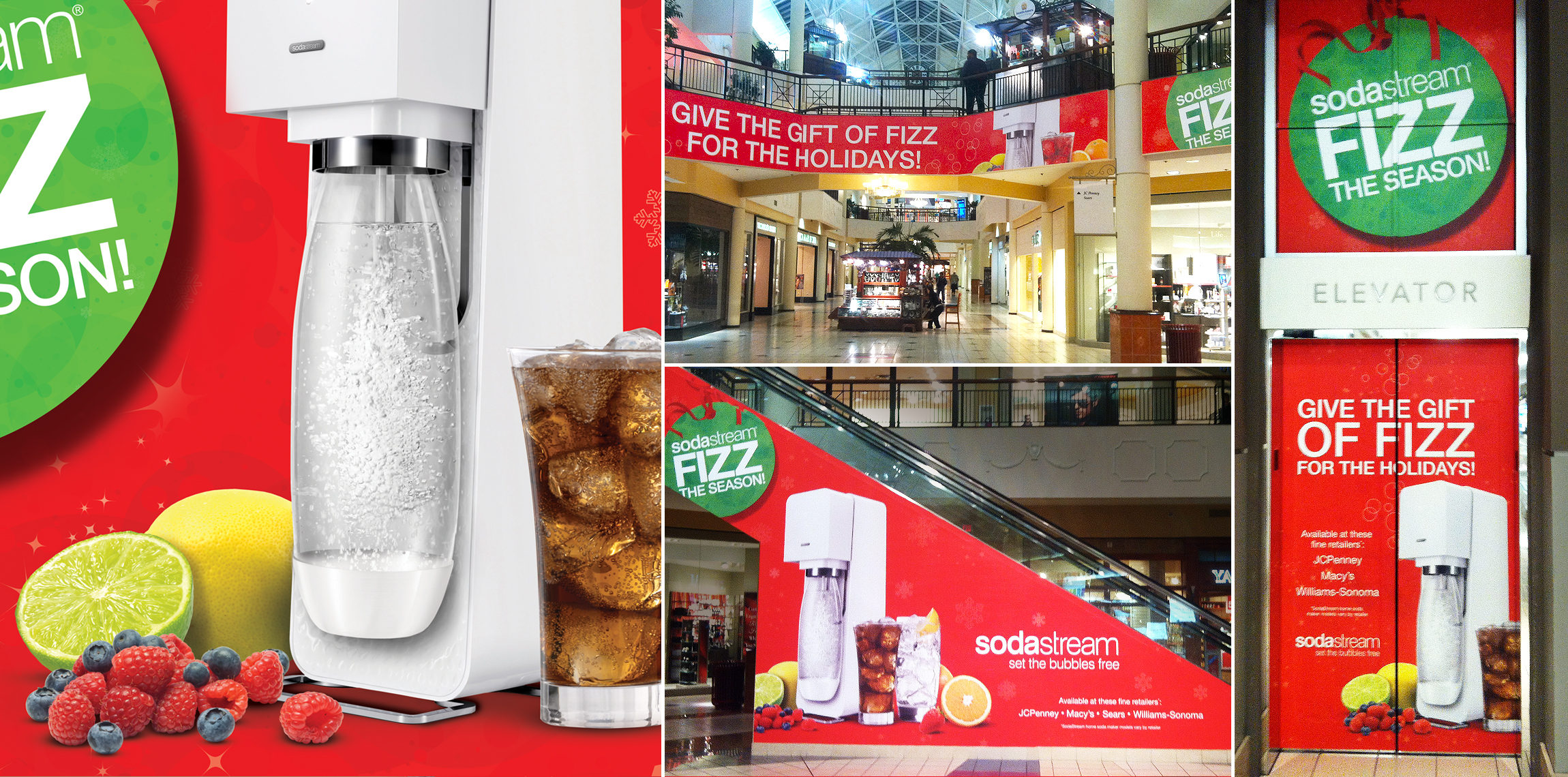 SodaStream large-format retail and mall activation design